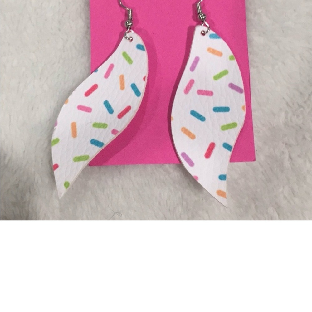 Colorful sprinkle earrings handmade (new)
